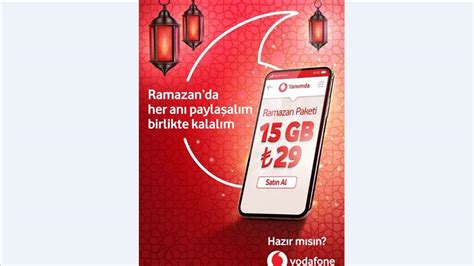 Vodafone ramazan ayına özel ek paket imkanı sunuyor