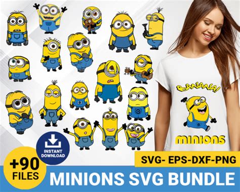 Minions Bundle SVG SvgForCrafters Free Premium SVG Cut Files