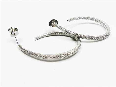Sensational Diamond Hoop Earrings McKenzies Auctioneers Valuers