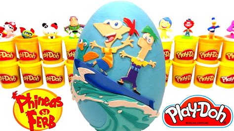 Huevo Sorpresa Gigante De Phineas Y Ferb En Español De Plastilina Play