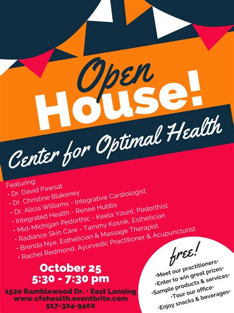 EVENT- CFOH Open House ⋆ The Center for Optimal Health