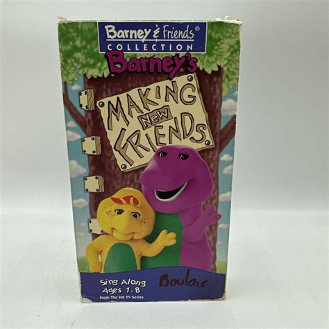 Barney Barneys Making New Friends White Vhs With Slipcover The Best