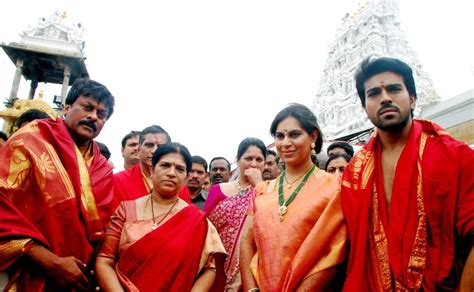 Filmee Club Ram Charan And Upasana At Tirupathi After Wedding Stills