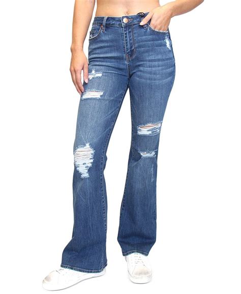 Almost Famous Juniors Distressed Flare Jeans Macys