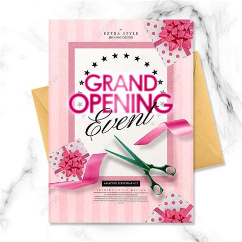 Modern Fashion Fresh And Simple Grand Opening Invitation Letter