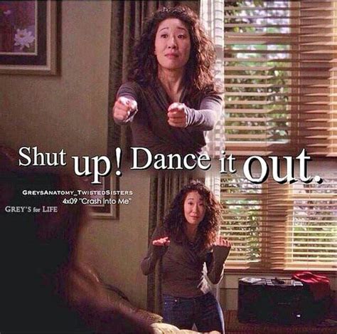 Greys Anatomy Cristina Yang Shut Up Dance It Out Dance Greys