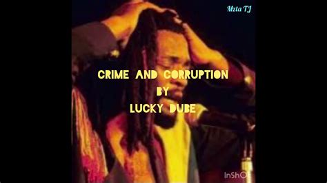 Lucky Dube Crime And Corruption Lyrics Youtube