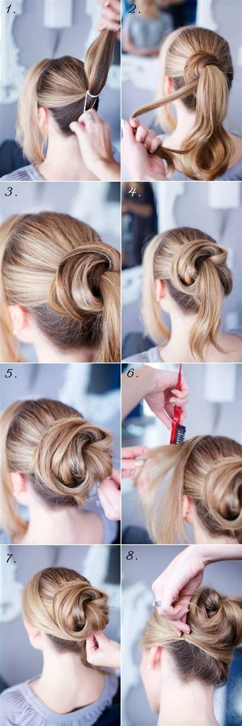 Easy Step By Step Updo Hairstyles Tutorials Pretty Designs