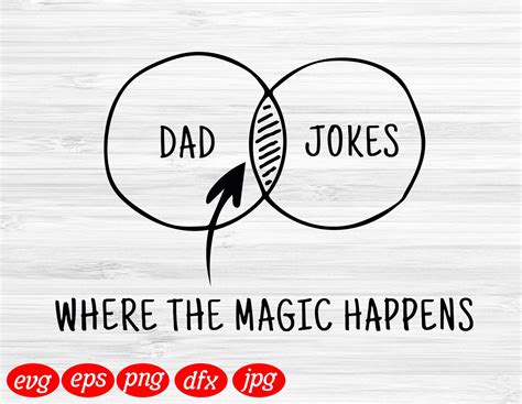 Dad Jokes Where The Magic Happens Svg Dad Svg Fathers Etsy