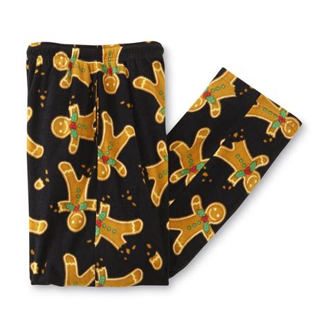 These cotton blend mix matching pajamas are the perfect attire for christmas morning or lounging the pants are fleece and warm, too much so for my husband to sleep in, but just fine for the rest of us. Joe Boxer Men's Christmas Fleece Pajama Pants - Gingerbread