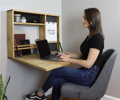 Diy Fold Down Wall Desk 10 Steps With Pictures Instructables