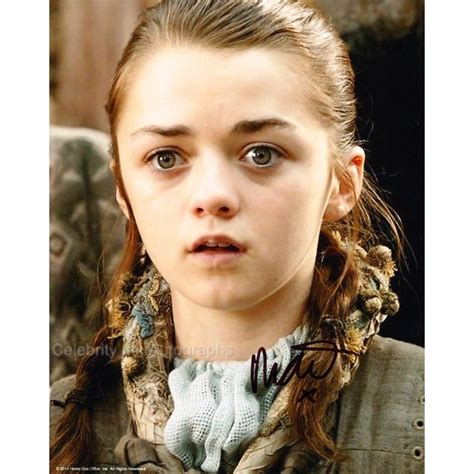 Maisie Williams As Arya Stark The Tomboy Who Is By Far Closest To Her