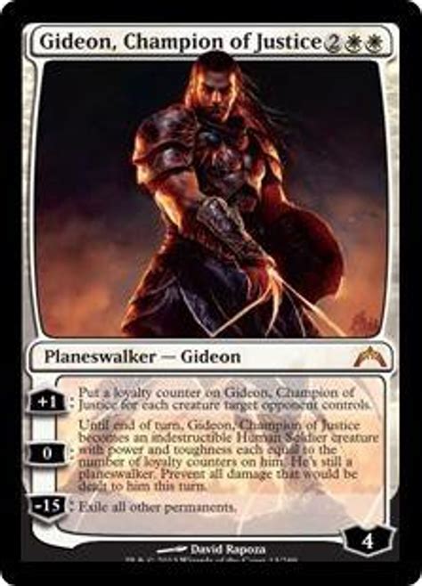 Magic The Gathering Gatecrash Single Card Mythic Rare Gideon Champion