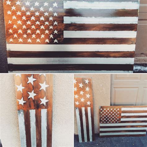 Custom Distressed American Flag By Torched Metal Works