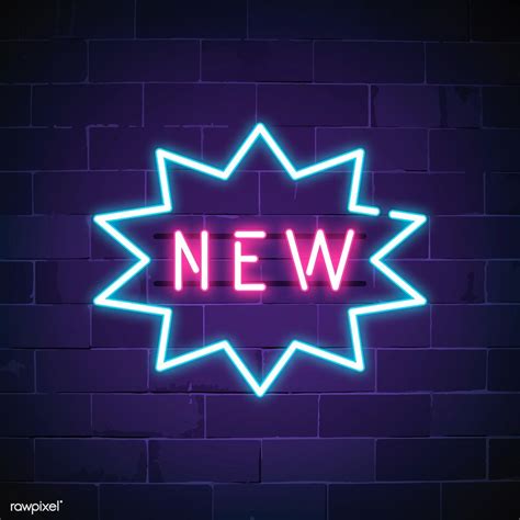 New In Shop Neon Sign Vector Free Image By Ningzk V