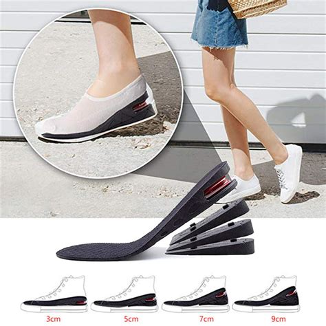 4 layer Unisex Height High Increase Shoe Insoles Lifts For Men Women ギフト