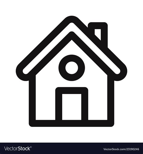 Home Icon Web Pageui Symbol Royalty Free Vector Image