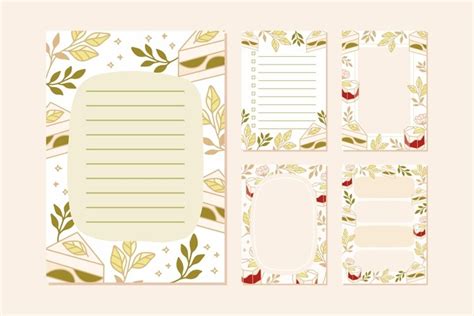 Cute Memo Pad Daily Planner Notepad Printable Template Set