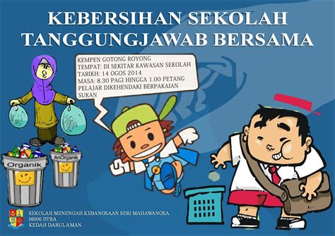Poster Kebersihan Sekolah Homecare