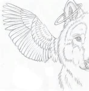 I'm gray wolf's chainmaille and this is my tumblr blog! Angel Winged Wolf Coloring Pages Coloring Pages | Wolf ...