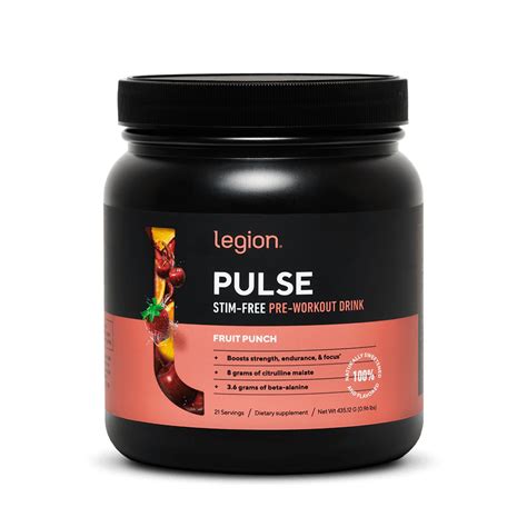 Legion Pulse Stim Free Pre Workout Without Caffeine