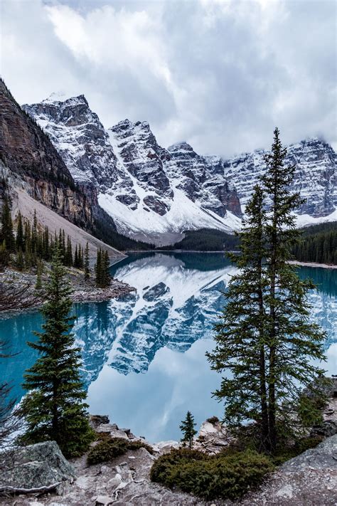 The Stunning Moraine Lake In Banff National Park Canada