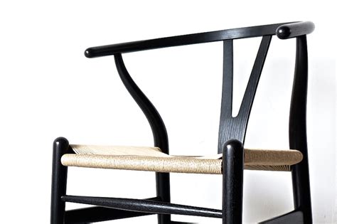This chair was inspired by traditional ming chairs, hans wegner designed his wishbone. Bellbet | Yチェア ハンス・ウェグナー CH24 Y chair black/n by Hans J ...
