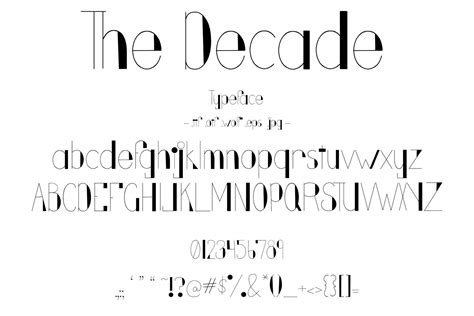 Hand Drawn Art Deco 1920s Font Typeface For Digital Download Easy To