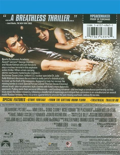 Peacemaker The Blu Ray 1997 Dvd Empire