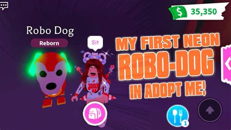 Making My First Neon Robo Dog In Roblox Adopt Me Youtube