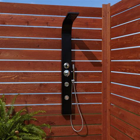 Signature Hardware 400738 Denton Thermostatic Outdoor Shower Panel With Shower Contemporary