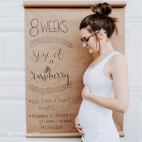 At 8 weeks pregnant your baby is more than a half an inch long. 8 Weeks Pregnant - Symptoms, Baby Development, Tips - Babylist