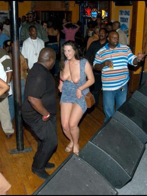 White Chick With Big Titties At Black Night Club Gthang
