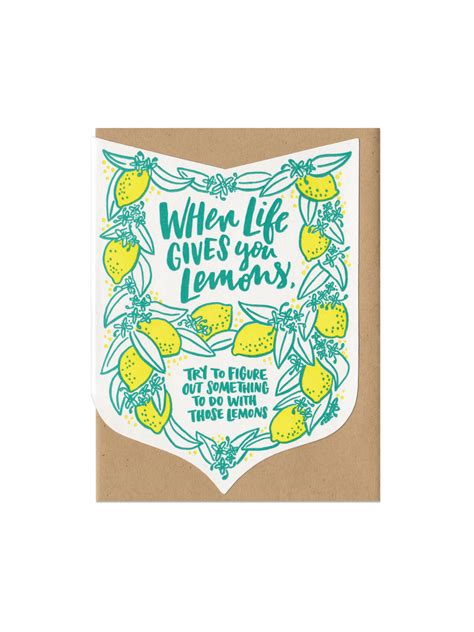 When Life Gives You Lemons Greeting Card Home