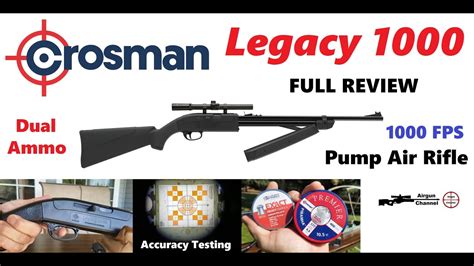 Crosmans Legacy 1000 Full Review 1000 Fps Pump Air Rifle Dual