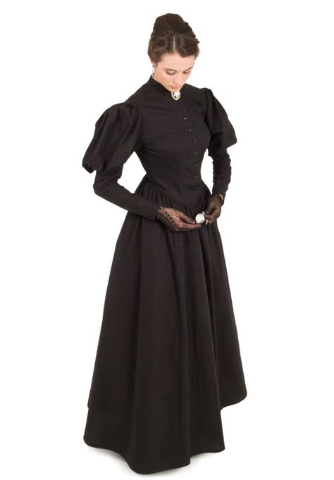 41008 Victorian Mourning Dress Etsy Victorian Costume Victorian