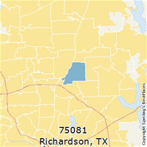 Richardson Texas Zip Code Map