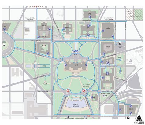 United States Capitol Building Map