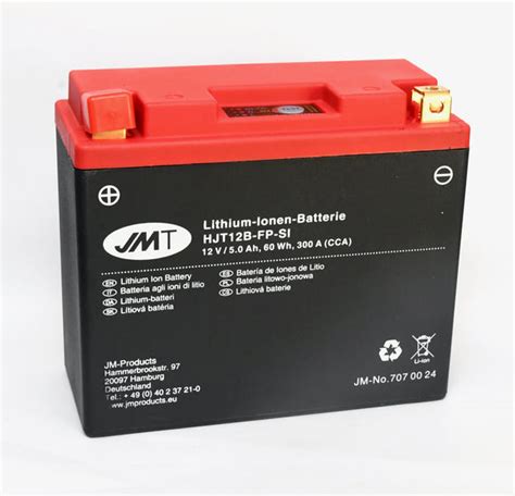 Jmt Lithium Ion Battery Hjt12b Fp Si Wsc Performance