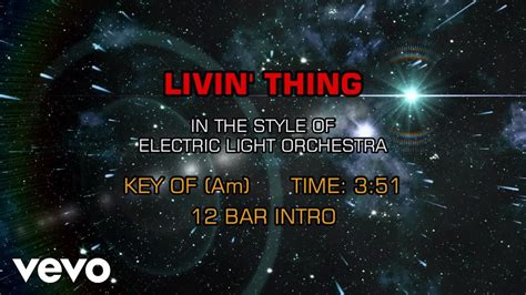 Electric Light Orchestra Livin Thing Karaoke Youtube