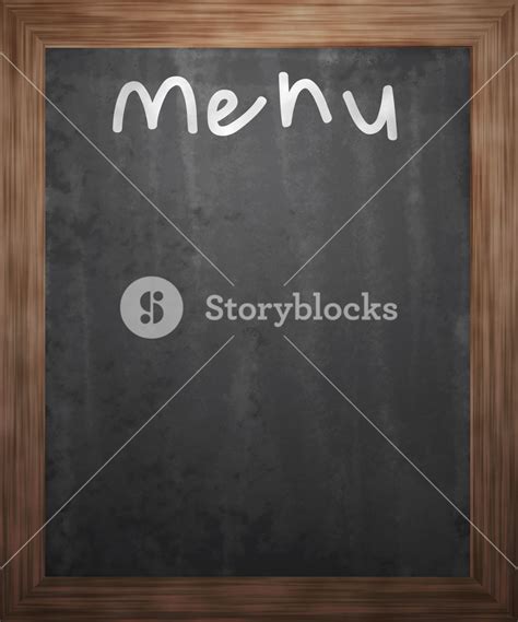 Menu Blackboard Background Royalty Free Stock Image Storyblocks