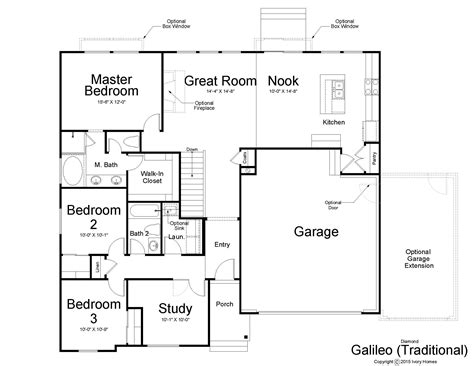 Galileo Traditional Ranch Style House Plans Floor Plans Floor Plans