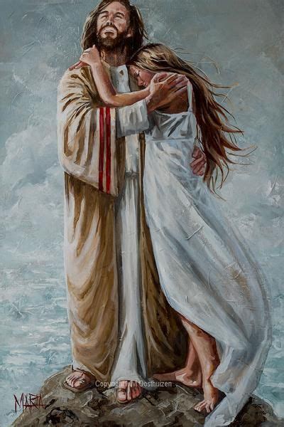 M18059 Your Embrace Is Comfort Jesus Christ Painting Jesus Christ
