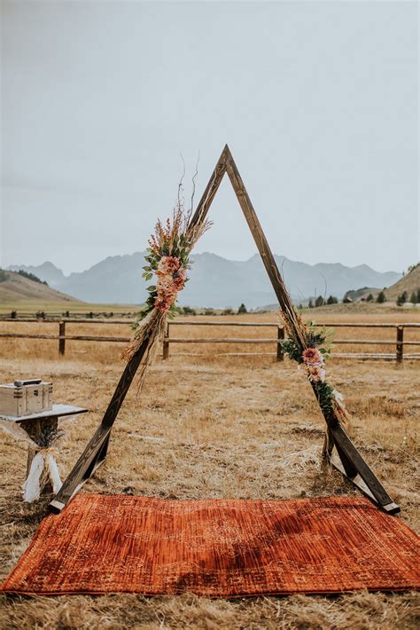 Boho Geometric Wedding Ceremony Arch Wedding Arch Flowers Diy