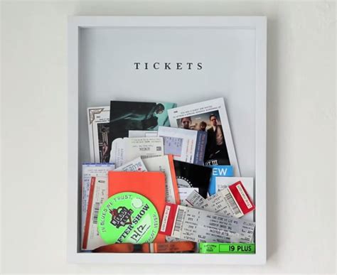 Diy Ticket Box An Easy Way To Store And Display Tickets Or Other