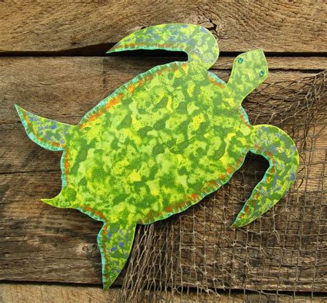 Sea Turtle Ocean Decor Metal Wall Art Sculpture Beach House Etsy