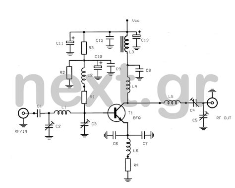 Uhf Linear Amplifier Schematic And Pcb