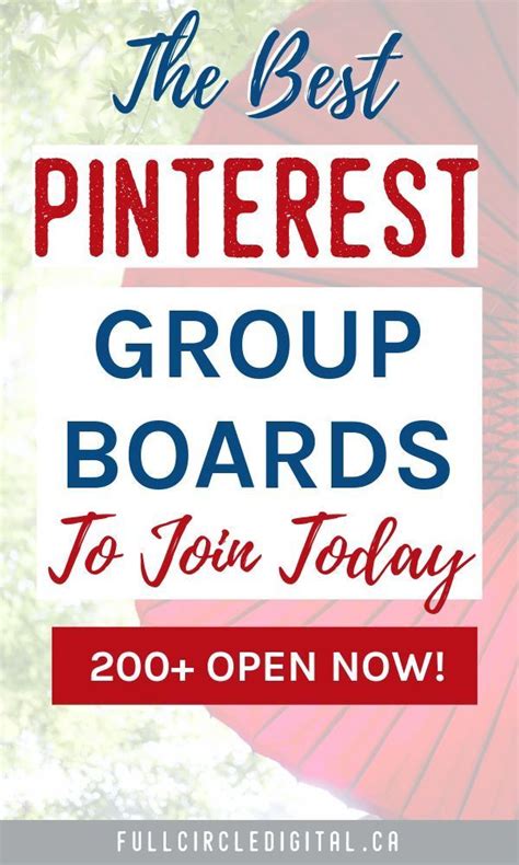 The Best Pinterest Group Boards To Join By Niche Pinterest Group