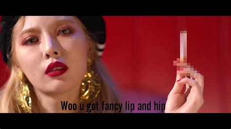hyuna lip and hip english lyrics korean music youtube