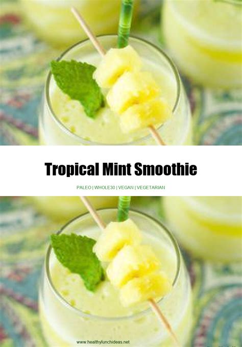 Healthy Recipes Tropical Mint Smoothie Recipe